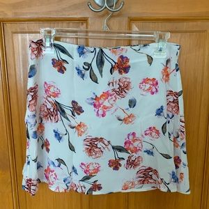 Floral A-line Mini Skirt